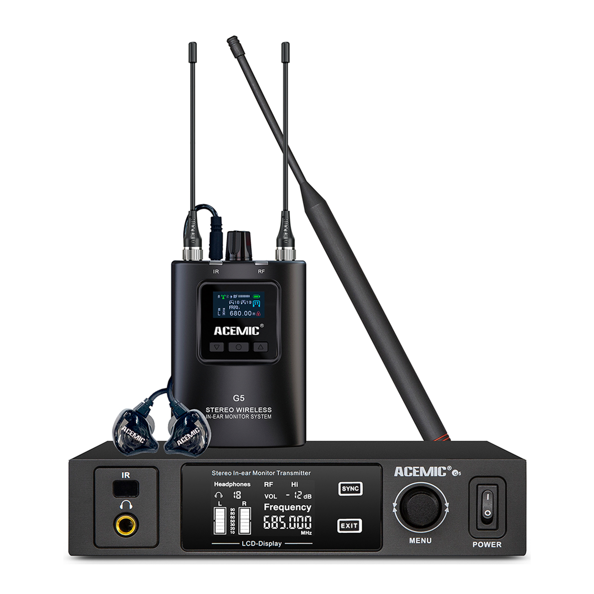 G5B Stereo Wireless In-Ear Monitor System for Singers