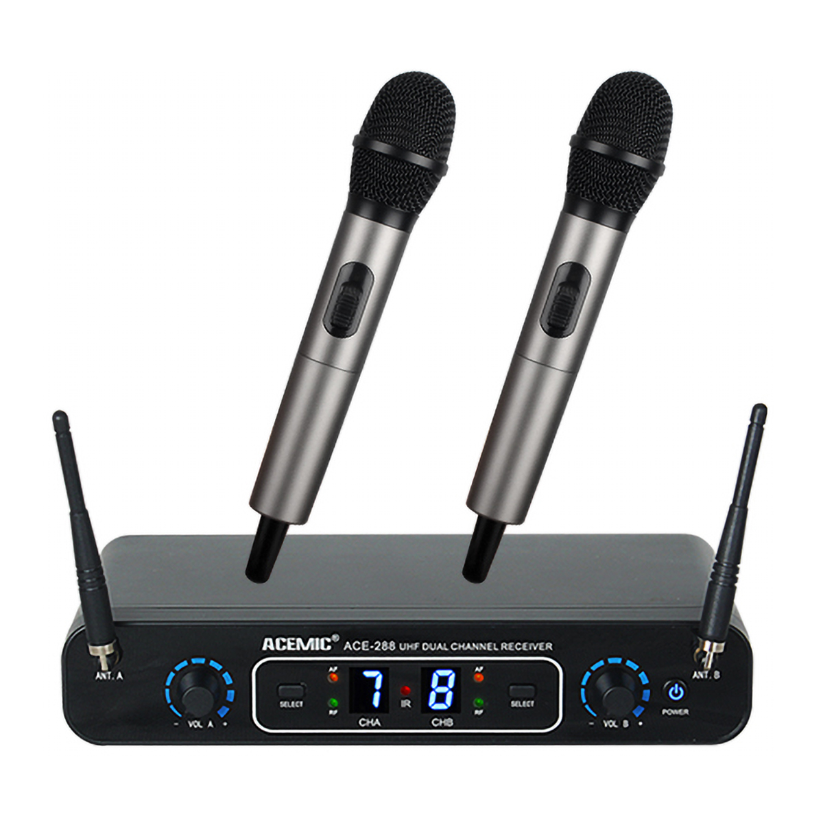 ACE-288 Wireless Handheld Microphone System Dual