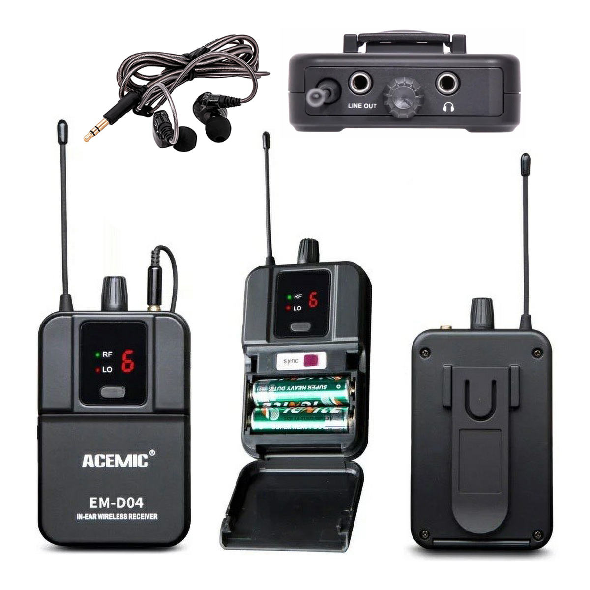 EM-D04 Mono Wireless In-Ear Monitor System for Band