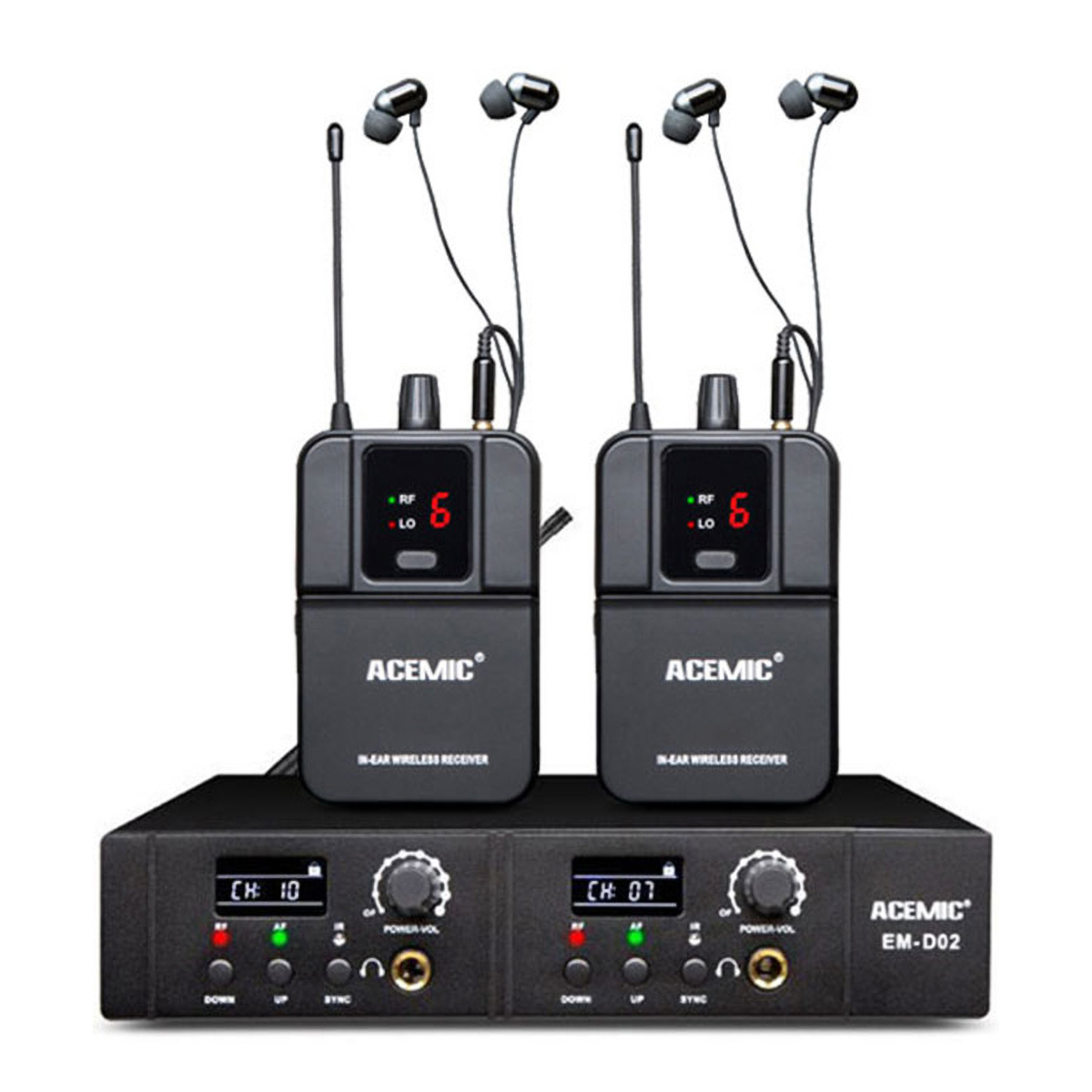 EM-D02 Mono Wireless In-Ear Monitor System for Church