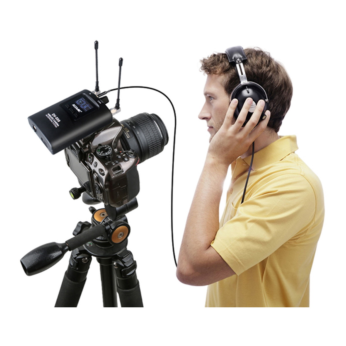 DV-500Dual Wireless Camera Microphone Dual Channel