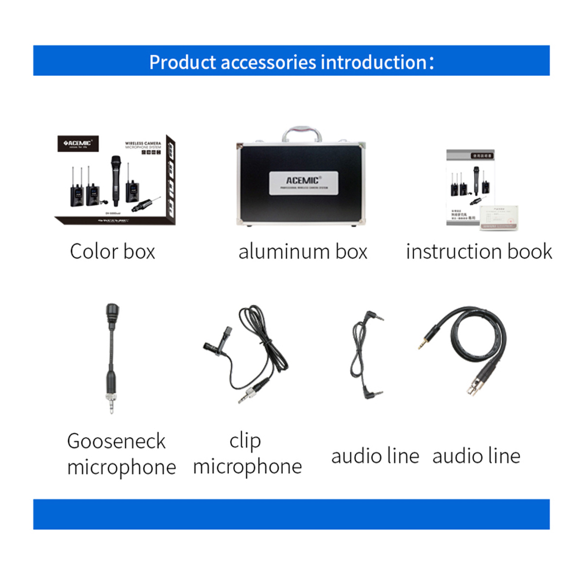 DV-500Dual Wireless Camera Microphone Dual Channel