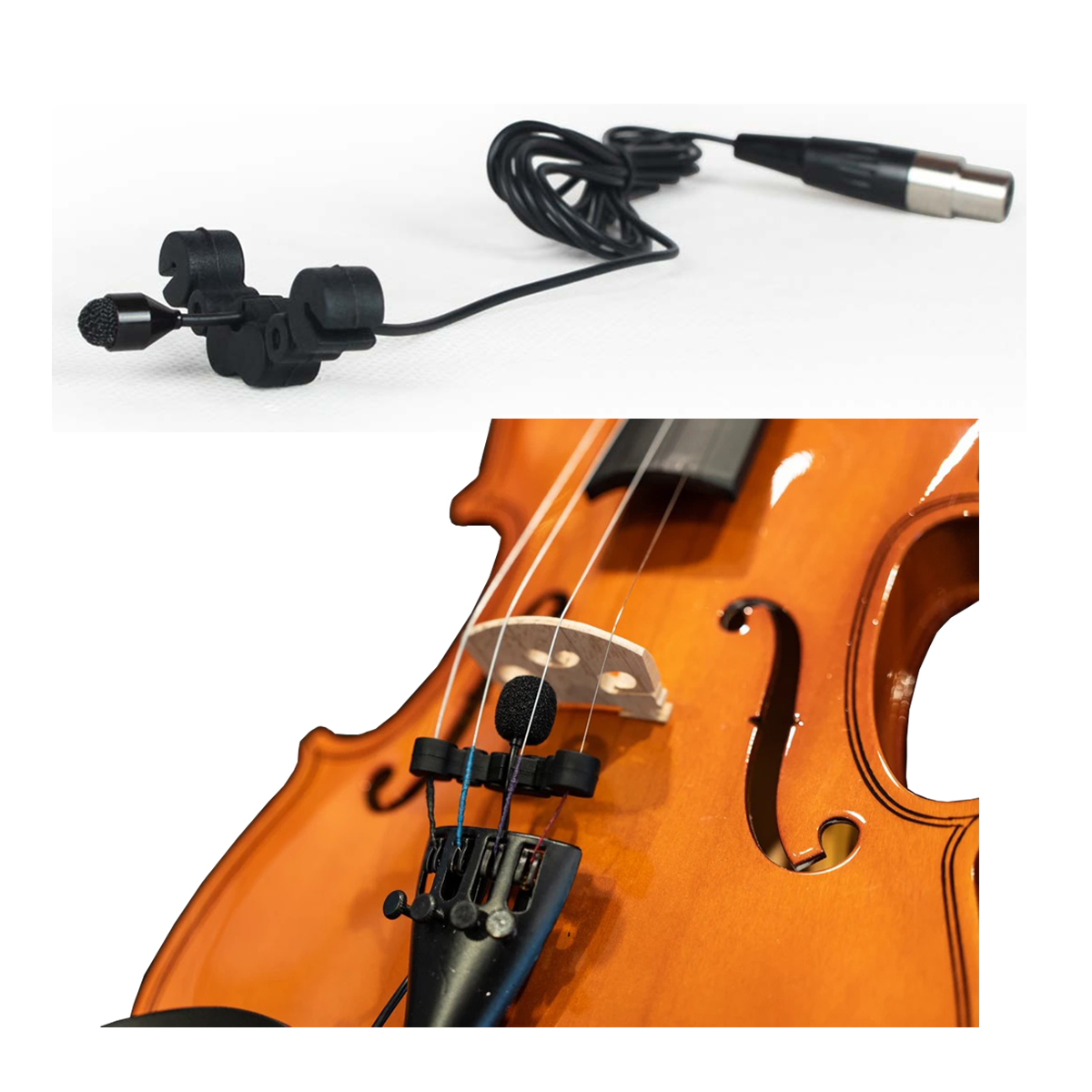 VT-10R Wired Violin Microphone for Recording