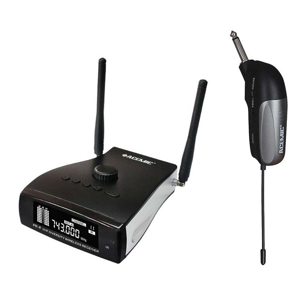 PR-8/GT-2 Wireless Guitar System 90-Degree Angle
