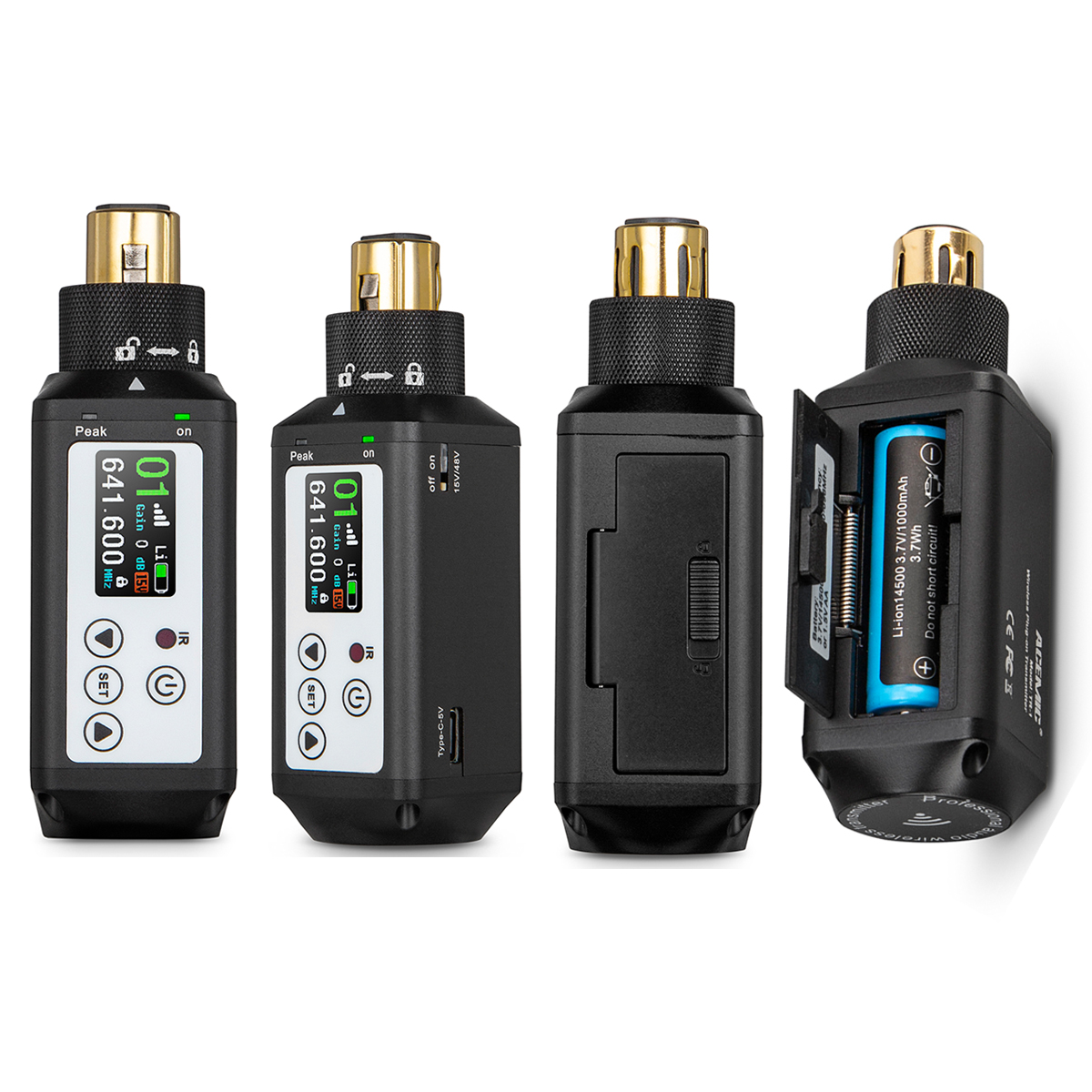 RT-1 Plug-On XLR Wireless Audio Transmitter and Receiver